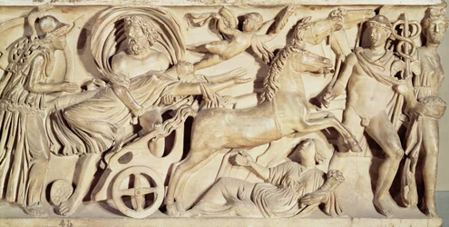 Sarcófago que representa el rapto de Proserpina